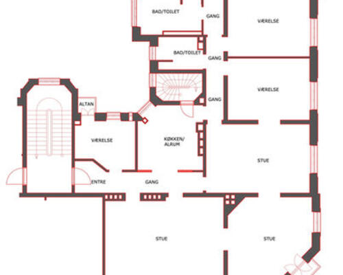 6 værelses lejlighed i København Ø