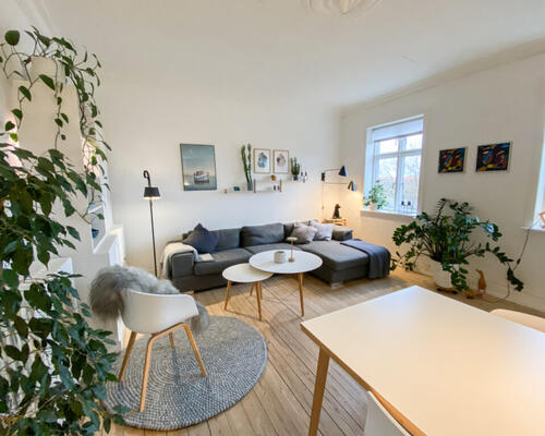 Hyggelig 2 værelses lejlighed med udsigt til østre anlæg