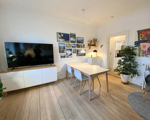 Hyggelig 2 værelses lejlighed med udsigt til østre anlæg