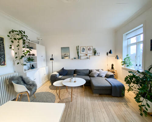 Hyggelig 2 værelses lejlighed med udsigt til østre anlæg