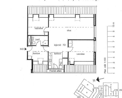 Stor 3 vær. lejebolig på 141 m2 med stort åbent køkken-alrum