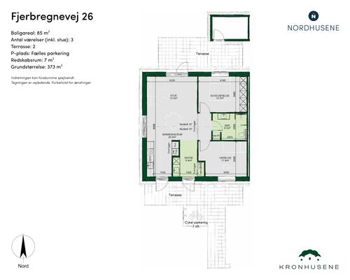 3 værelses hus i Odense NV