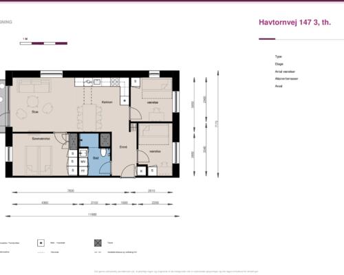 4 værelses lejlighed i Hedehusene