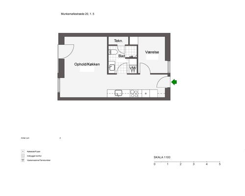 Perfekt beliggende 2-værelses i Odense C! - KUN 2 MÅNEDERS DEPOSITUM