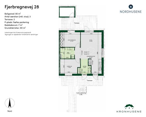 3 værelses hus i Odense NV