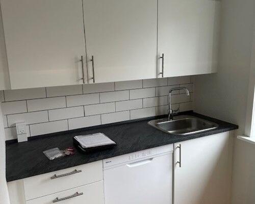 Dejlig lys lejlighed på 1. sal i stille kvarter