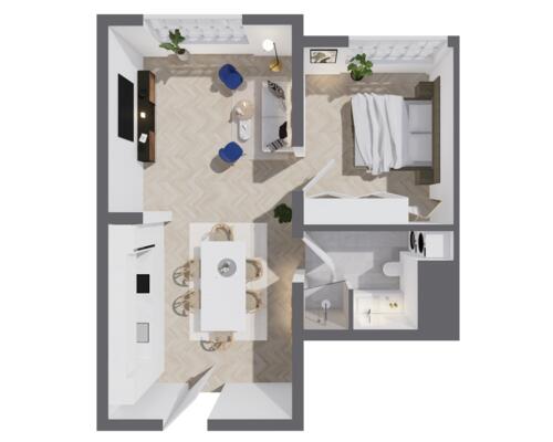 2 værelses lejlighed i Odense C