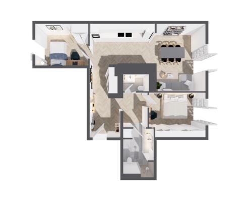 3 værelses lejlighed i Odense C