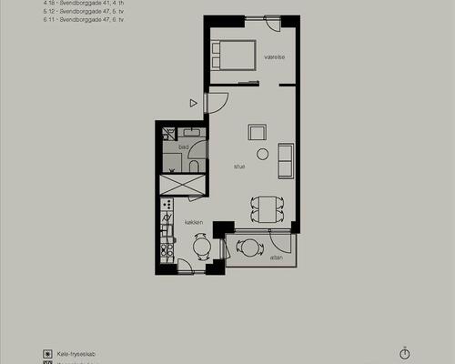 2 værelses lejlighed i København Ø