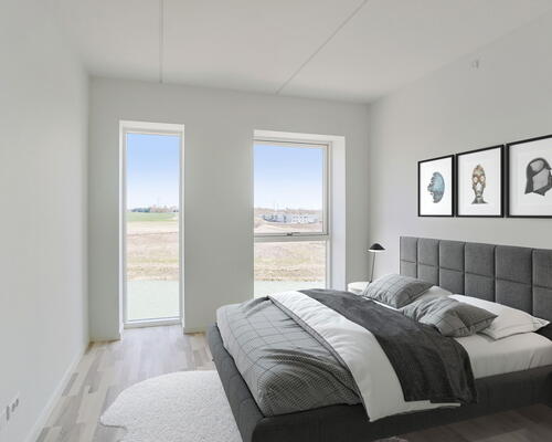 Egedal Stationsby - 4 vær. lejlighed med fantastisk udsigt og stor altan