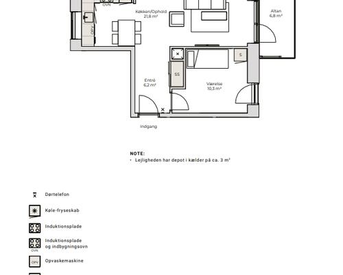 3 værelses lejlighed i Nørresundby