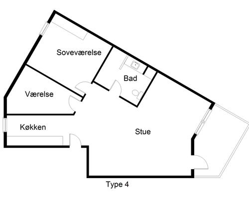 3 værelses lejlighed i Taastrup