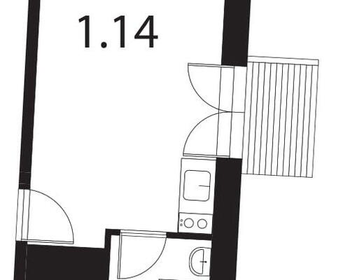 39 m2 værelse i København NV