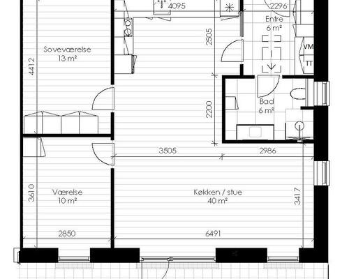 3 værelses hus i Hedensted
