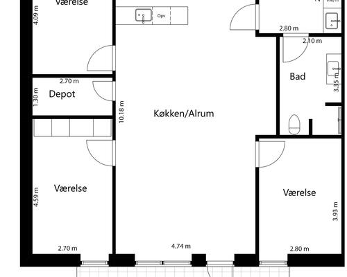 4 værelses hus i Vejle