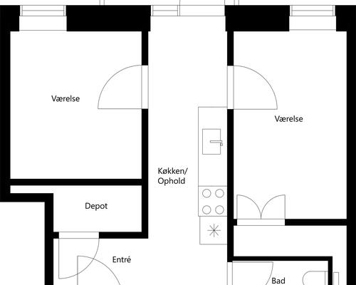 2 værelses lejlighed i Risskov