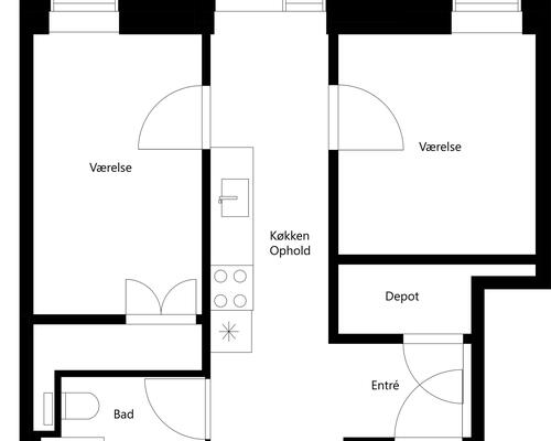 2 værelses lejlighed i Risskov