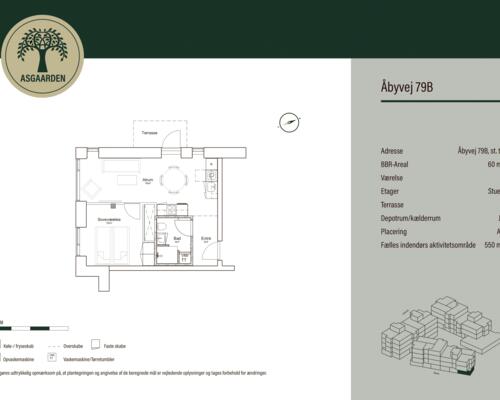 2 værelses lejlighed i Åbyhøj