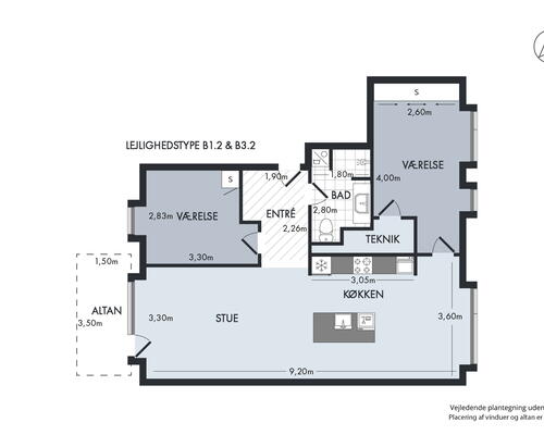 3 værelses lejlighed i Hørsholm