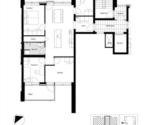 5 værelses lejlighed i Århus C