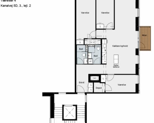 Skøn 4-værelses lejlighed i Lyngby