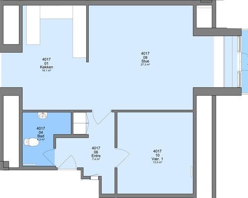 2 værelses lejlighed i Frederikshavn