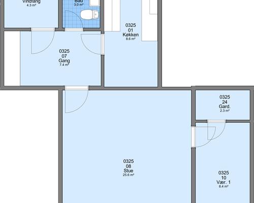 2 værelses lejlighed i Frederikshavn