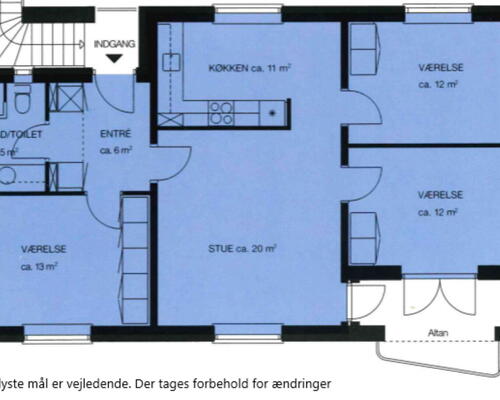 4 værelses lejlighed i Frederikssund