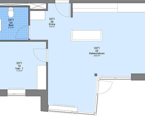 2 værelses lejlighed i Sæby