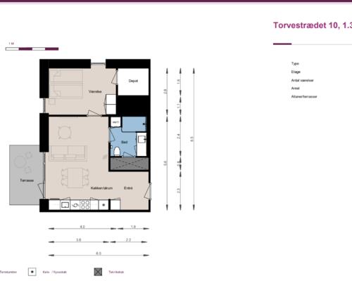 2 værelses lejlighed i Skovlunde
