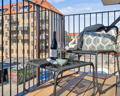 Møntmesterhus – Flot 2-værelses lejlighed med altan samt flere fælles tagterrasser