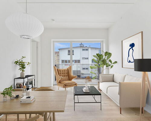 Møntmesterhus – Flot 2-værelses lejlighed med altan samt flere fælles tagterrasser