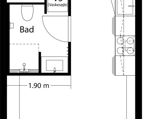 2 værelses lejlighed i Skovlunde