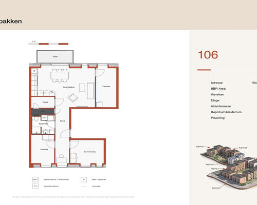 4 værelses lejlighed i Hedehusene