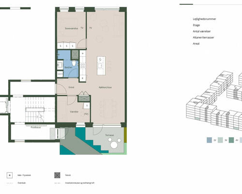 3 værelses lejlighed i Hedehusene