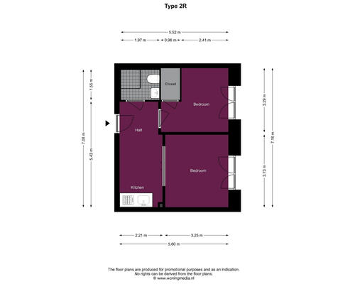 2 værelses lejlighed i København SV