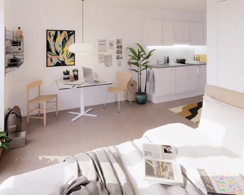 1 værelses lejlighed i Brønshøj