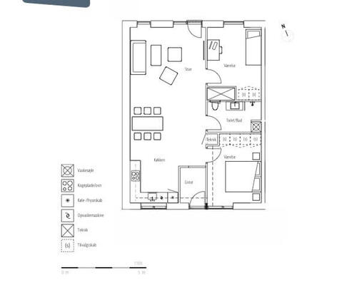 3 værelses lejlighed i Nykøbing Falster