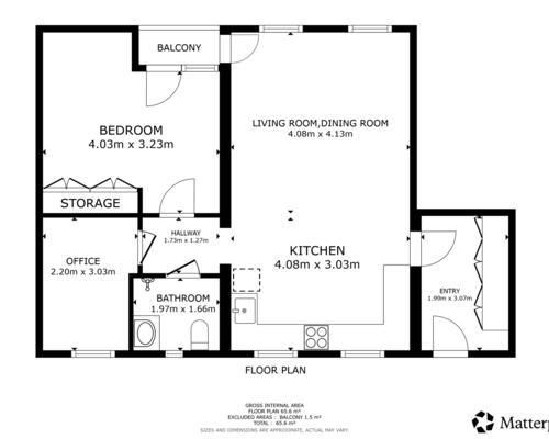 2 værelses lejlighed i Humlebæk