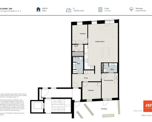 4 værelses lejlighed i Odense C