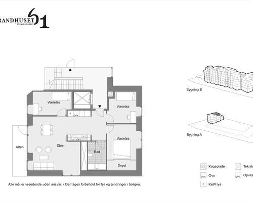 4 værelses lejlighed i København S