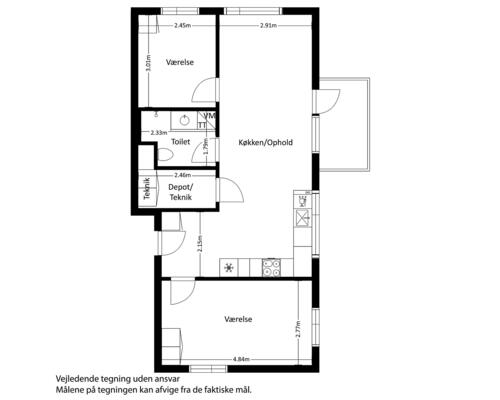 3 værelses lejlighed i Slagelse