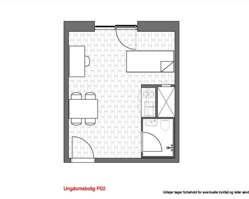 1 værelses lejlighed i Vanløse