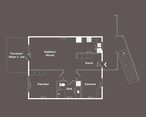 3 værelses lejlighed i Frederiksværk