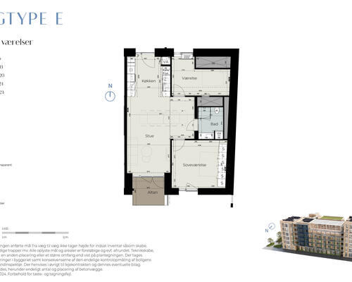 3 værelses lejlighed i Køge