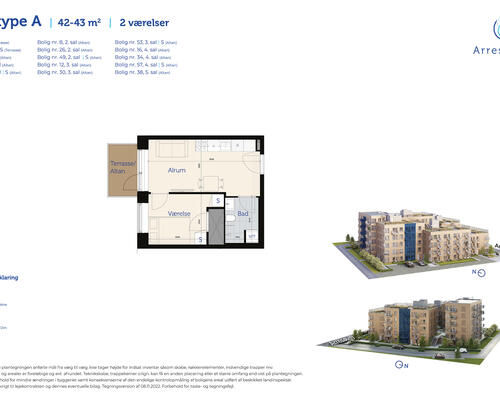 2 værelses lejlighed i Risskov