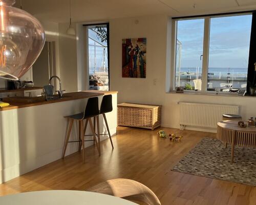 Penthouse by Amager Strand with a large private terrace — available for 12 months, fully furnished including parking in the basement