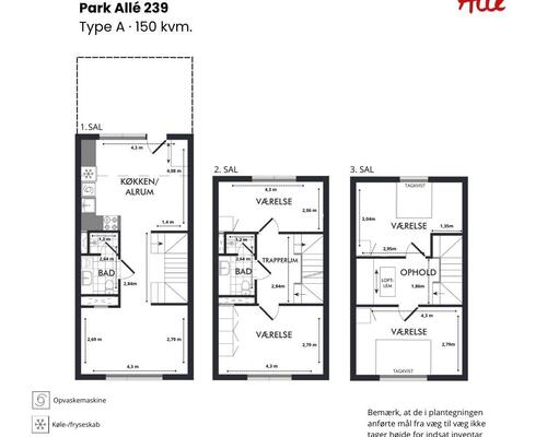 5 værelses lejlighed i Brøndby