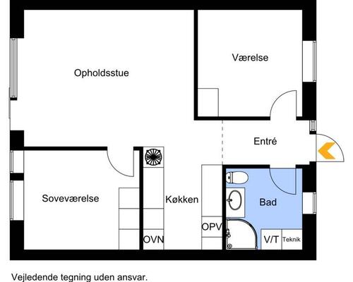 3 værelses lejlighed i Århus V