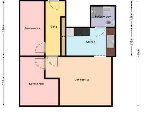 2 værelses lejlighed i Skive